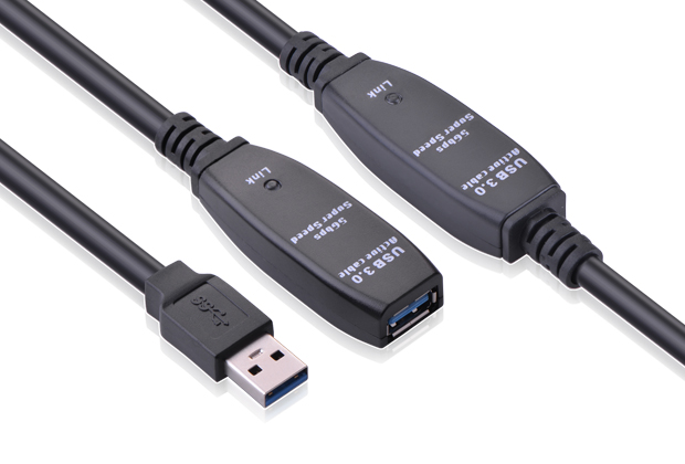 Купить Кабель удлинитель активный USB 3.0 AM/AF 10 метров GREENCONNECT ...